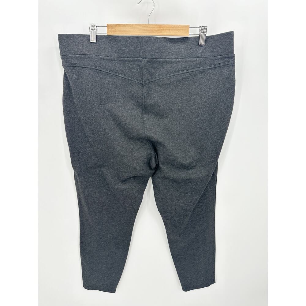 Loft Plus Dark Gray Stretch Pull On Pants Elastic Waist Leggings Women 20 - Picture 2 of 7